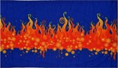 Haarband Multifunctioneel Vlammen Fantasie Print Oranje Blauw