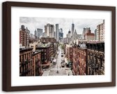 Foto in frame ,  Chinatown in New York ,120x80cm , Multikleur , wanddecoratie