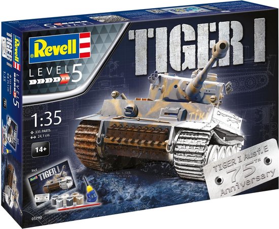 1:35 Revell 05790 75 Years Tiger I - Gift Set Plastic kit