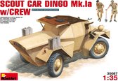 1:35 MiniArt 35087 Scout car dingo Mk.1a with crew Plastic Modelbouwpakket