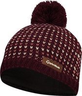 TaylorMade Ladies Bobble Beanie - Zwart Rood