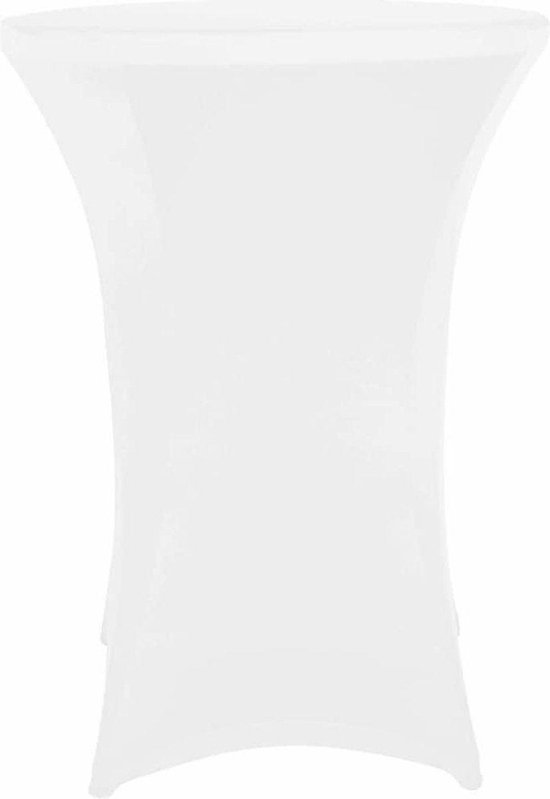 Perel Hoes voor statafel, wit, rond, Ø 80 cm x 100 cm