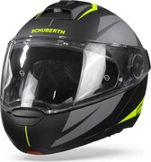 Schuberth C4 Pro Merak Black Yellow Modular Helmet 2XL