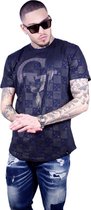 heren blauw casual tshirt XL