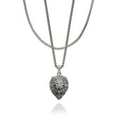 Croyez Jewelry | Lion Silver Layerup | Rope / 55cm / 55cm
