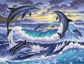 Peinture par numéro "Sequin Art" Senior Dolphins