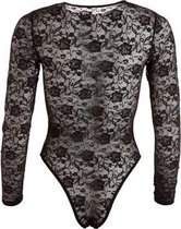 Body van kant en lak - Medium - Zwart - BDSM - Fetish Kleding Dames -  Dames Lingerie - Body