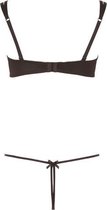 Minimalistisch Open BH-Setje - Large - Zwart - Sexy Lingerie & Kleding - Lingerie Dames -  Dames Lingerie - BH-Sets