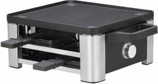 WMF 61.3024.5155 raclette 4 persoon/personen Zwart, Roestvrijstaal