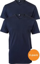 Alan Red T-shirts Vermont (2-pack V-hals) - donkerblauw -  Maat XXL