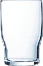 24x Stuks waterglazen/drinkglazen transparant 220 ml - Glazen - Drinkglas/waterglas/sapglas