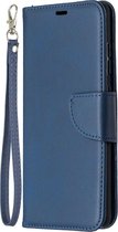 Samsung Galaxy S20 FE Hoesje - Mobigear - Excellent Serie - Kunstlederen Bookcase - Blauw - Hoesje Geschikt Voor Samsung Galaxy S20 FE