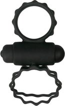 Duo Cockring - Zwart - Toys voor heren - Penisring - Zwart - Discreet verpakt en bezorgd