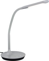 LED Tafellamp - Torna Polina - 5W - Aanpasbare Kleur - Dimbaar - Rond - Mat Grijs - Kunststof