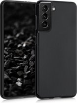 kwmobile telefoonhoesje voor Samsung Galaxy S21 - Hoesje voor smartphone - Back cover in mat zwart