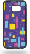 Purple: Colors of the eighties Telefoonhoesje - Samsung Galaxy S7 Edge