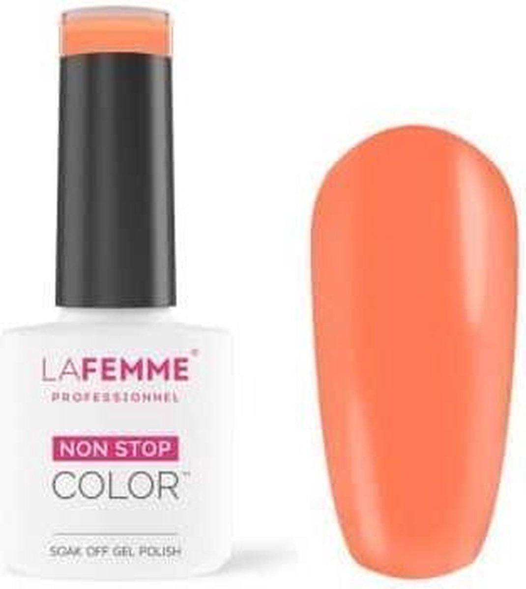 La Femme Gel Polish UV-LED/ HEMA free/ Vegan/ 7Free/ H076/Sunny Peach