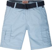 Petrol Industries - Jongens Cargoshort met riem - Blauw - Maat 176