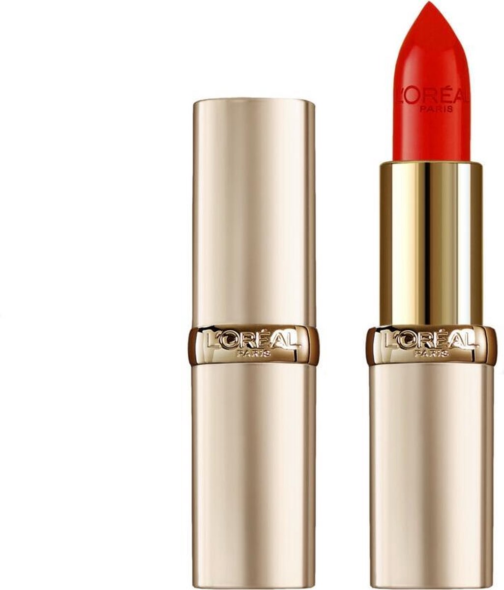3x L'Oréal Color Riche Satin 377 Perfect Red Lippenstift