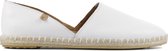 Verbenas Espadrilles Dames / Instappers / Damesschoenen - Leer   - Carmen - Wit - maat 37