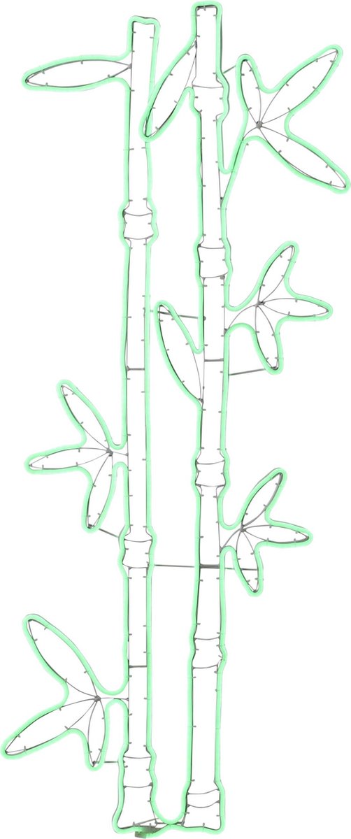 Luca Lighting Bamboe Neonverlichting voor Buiten - L122,5 x B49 cm - Groen