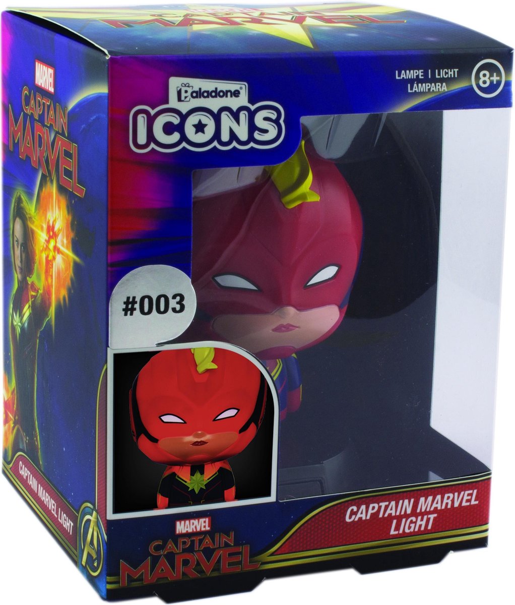 Marvel - Captain Marvel Icon Light - Tafellamp - Nachtlamp