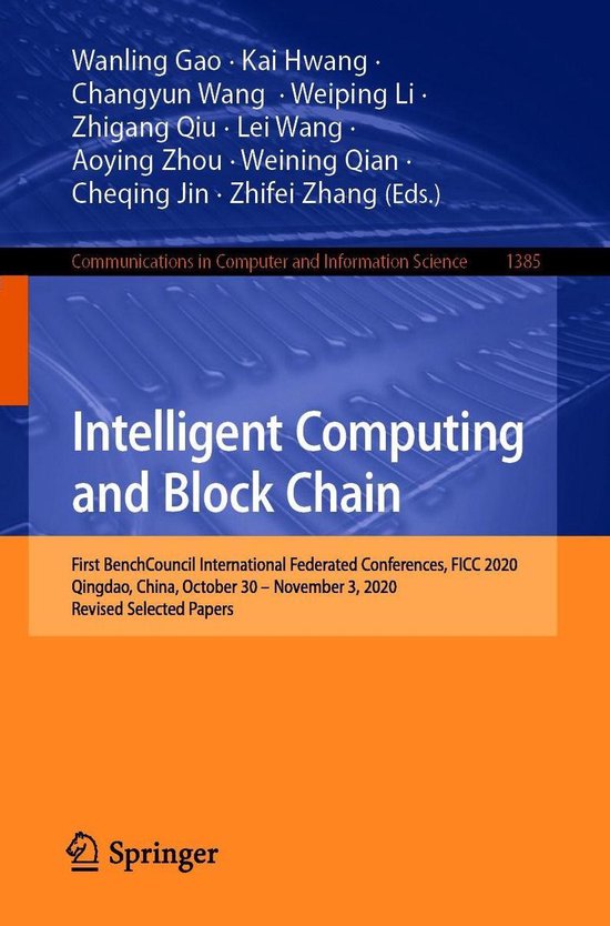 Springer Nature Proceedings Computer Science - Intelligent C ... - cover