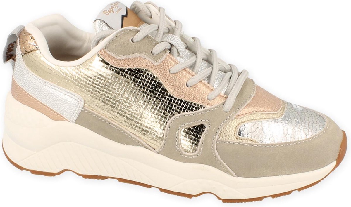 Pepe Jeans Sneaker Laag Dames Harlow Golden Metalic Pastel Rosegold | 39 -  Schoenen.nl