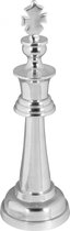 Pièce d'échecs de Nancy's Décoration - Décoration aluminium - Groot pièce d'échecs - Roi - Sculpture Design - 70cm de haut