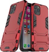 Apple iPhone 11 Pro Hoesje - Mobigear - Kickstand Serie - Hard Kunststof Backcover - Rood - Hoesje Geschikt Voor Apple iPhone 11 Pro