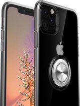 Mobigear Armor Ring Hardcase Hoesje - Geschikt voor iPhone 11 Pro Max - Zwart