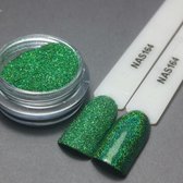 Nailart Sugar - Nagel glitter - Korneliya Nailart Decor Zand 164 Holografic Groen