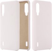 Effen kleur Vloeibare siliconen valbestendige beschermhoes voor Xiaomi Mi CC9 (wit)