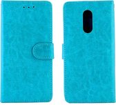 Voor LG Stylo 5 Crazy Horse Texture Horizontaal Flip Leren Case met Houder & Kaartsleuven & Portemonnee & Fotolijst (Babyblauw)