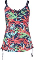 Paprika Dames Tankini met bladprint - Zwempak - Maat 54