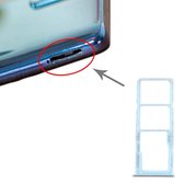 Simkaarthouder + Simkaarthouder + Micro SD-kaarthouder voor Samsung Galaxy A71 (blauw)