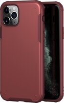 Voor iPhone 11 Pro Max Effen kleur Vierhoekige schokbestendige TPU + pc-beschermhoes (rood)