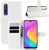Litchi Texture horizontale flip lederen tas voor Xiaomi MI CC9e / MI A3, met portemonnee en houder en kaartsleuven (wit)