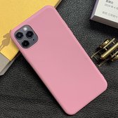Voor iPhone 11 Pro Max schokbestendig mat TPU beschermhoes (roze)