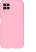 Voor Huawei Nova 6SE / P40 Lite / Nova 7i effen kleur mat TPU telefoonhoes (magenta)