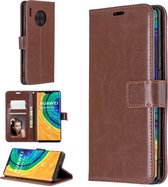 Voor Huawei Mate 30 Pro Crazy Horse Texture Horizontaal Flip Leren Case met Houder & Kaartsleuven & Portemonnee & Fotolijst (Bruin)