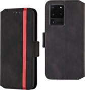 Voor Galaxy S20 Ultra Vintage Matte Oil-edge Horizontale Flip Leren Case met Beugel & Kaartsleuven (Zwart)