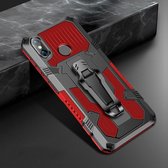 Voor Geschikt voor Xiaomi Redmi Note 5 Pro Machine Armor Warrior schokbestendige pc + TPU beschermhoes (rood)