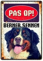 Plenty gifts waakbord blik berner sennen - 15x21 cm - 1 stuks