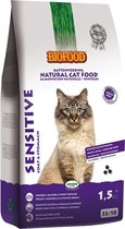 Biofood cat sensitive coat & stomach - 1,5 kg - 1 stuks