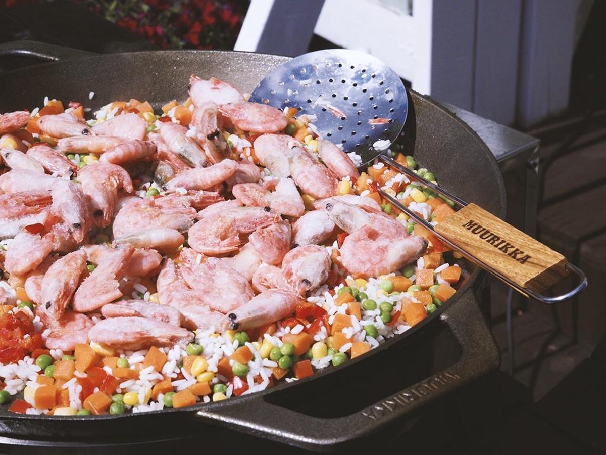 Muurikka Paella Pan Gietijzer 45 cm Openvuur Pan