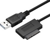 Professionele USB 2.0 tot 7 + 6Pin Slimline SATA-kabeladapterindicator
