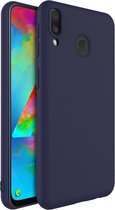 Voor Galaxy M20 IMAK UC-1-serie schokbestendig mat TPU beschermhoes (blauw)