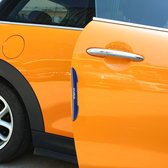 4 STKS Auto Plastic Anti-collision Stickers Autodeur Protector Deur Side Edge Sticker (Blauw)