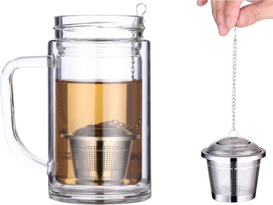 Filtre à thé en acier inoxydable, maille infuseur à thé